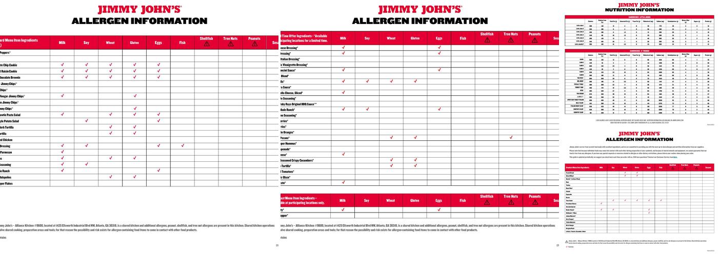 Jimmy John's Menu
