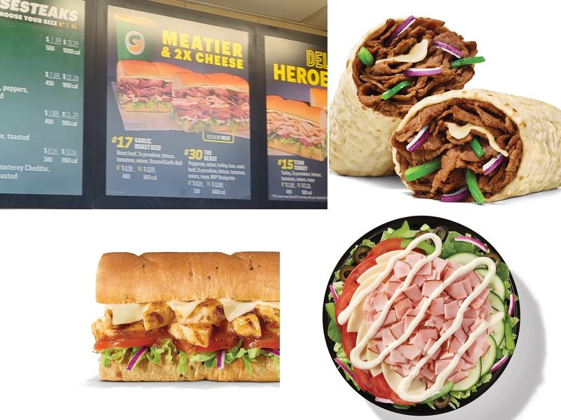 Subway Menu