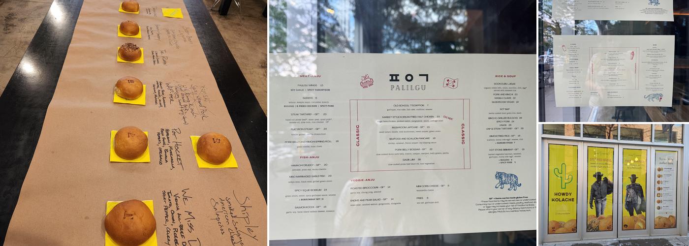 Howdy Breakfast Buns Menu