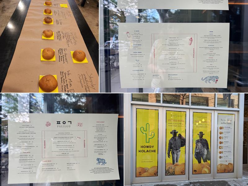 Howdy Breakfast Buns Menu