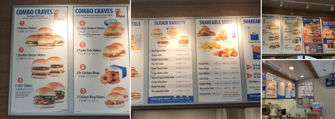 White Castle Menu