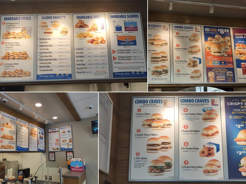 White Castle Menu