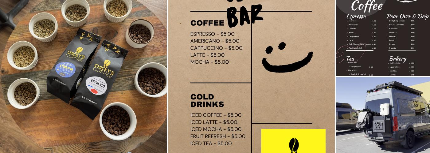 Chicky's Coffee Menu