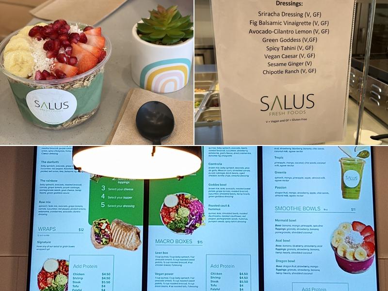 Salus Fresh Foods Menu