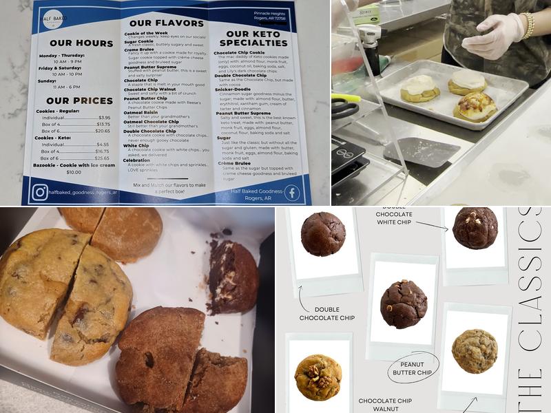Half Baked Goodness - Rogers, AR Menu