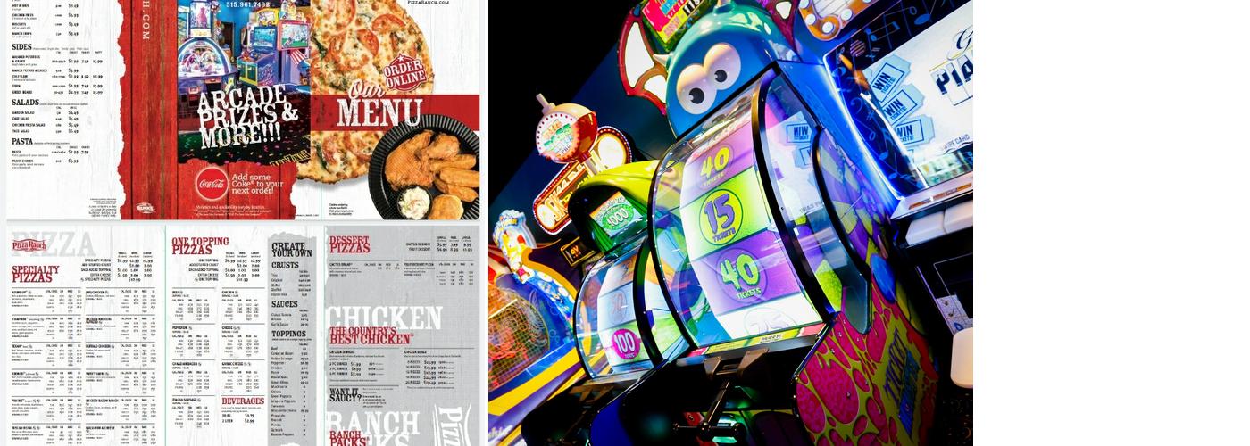 Pizza Ranch FunZone Arcade Menu