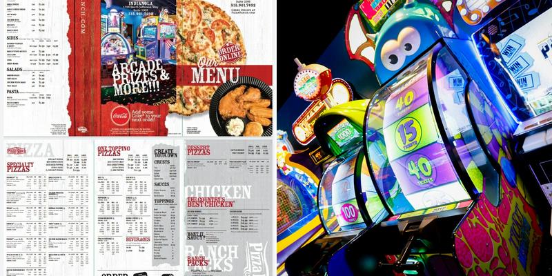 Pizza Ranch FunZone Arcade Menu