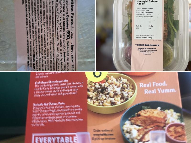 Everyplate Menu
