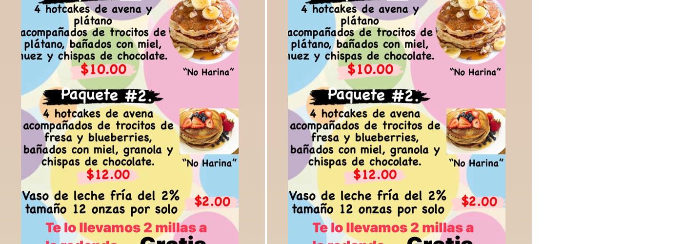 Frutties and Munchies Menu