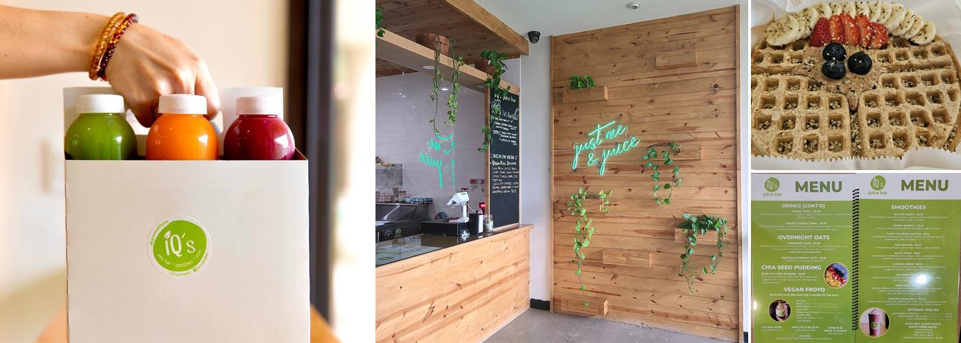 IQ's juice bar Menu