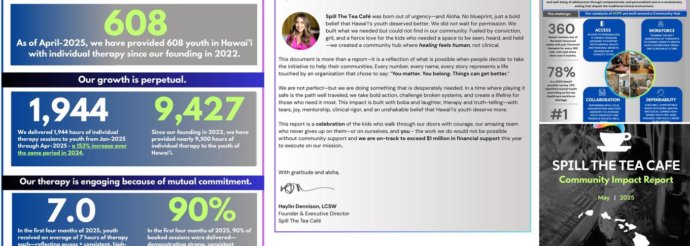 Spill The Tea Cafe Menu