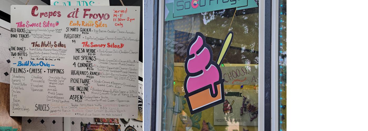 SoCo FroYo Menu