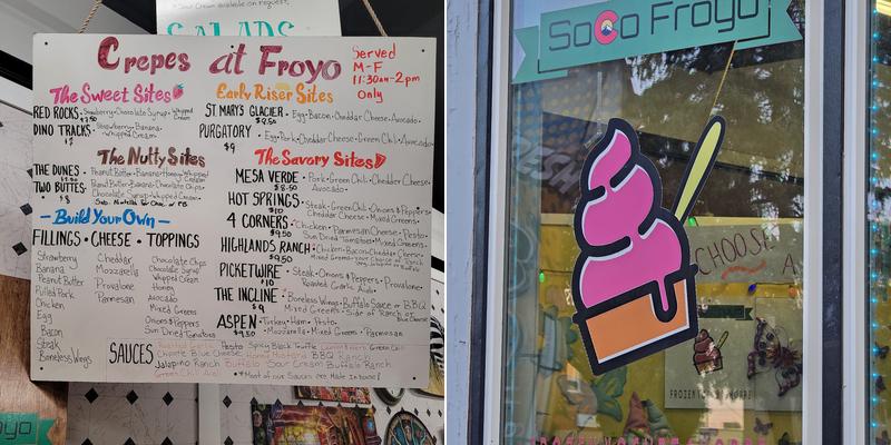 SoCo FroYo Menu