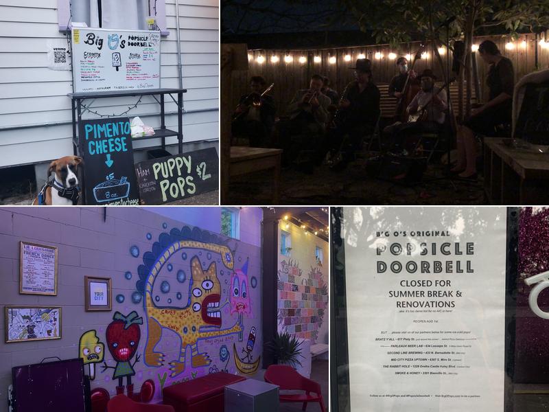 Big O's Original Popsicle Doorbell Menu