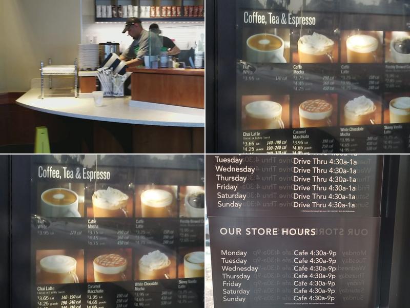 Starbucks Menu