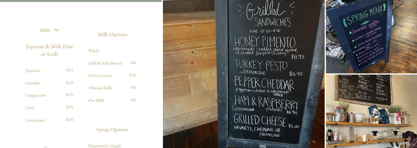 Campfire Coffee Co. Menu