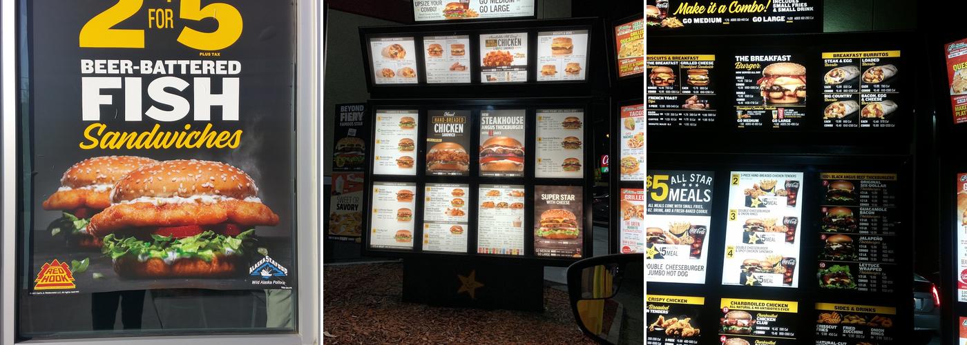 Carl’s Jr. Menu