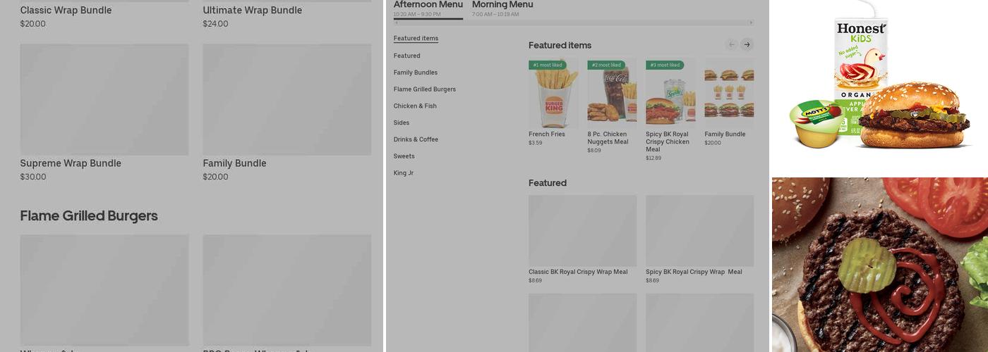 Burger King Menu