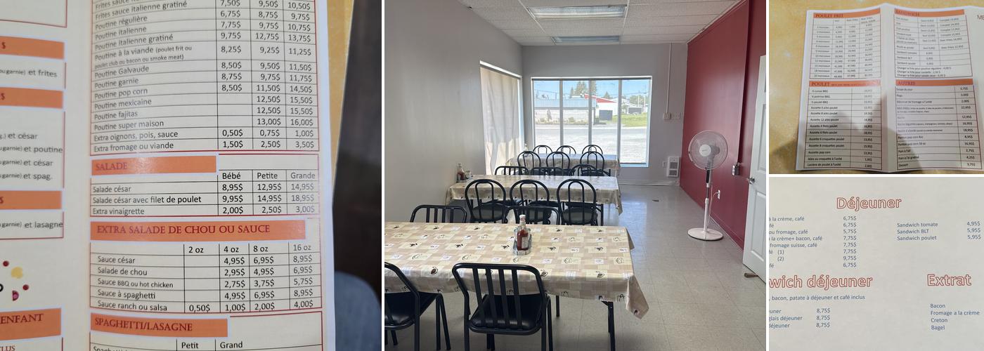 Pizzéria Quévillon Menu