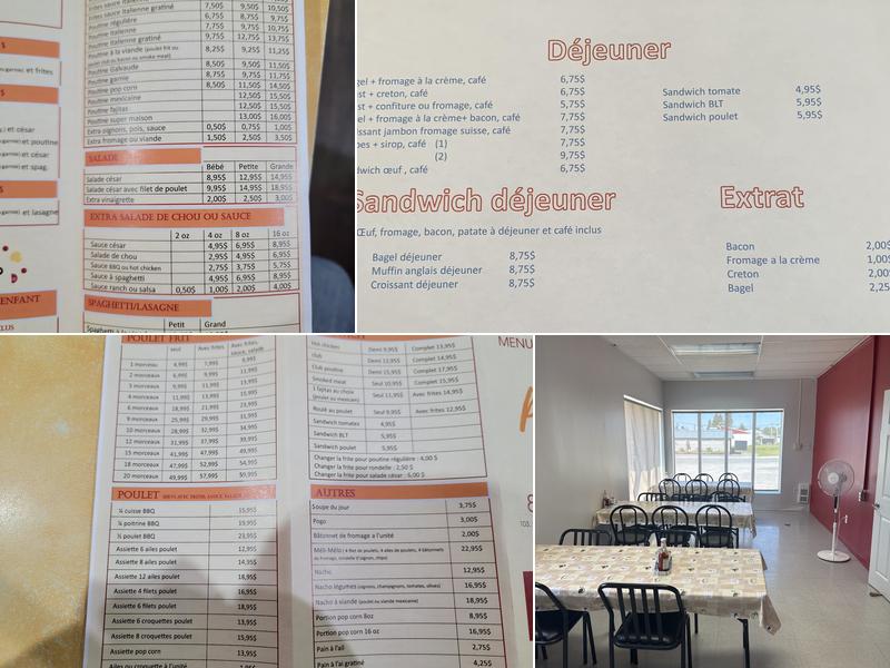 Pizzéria Quévillon Menu