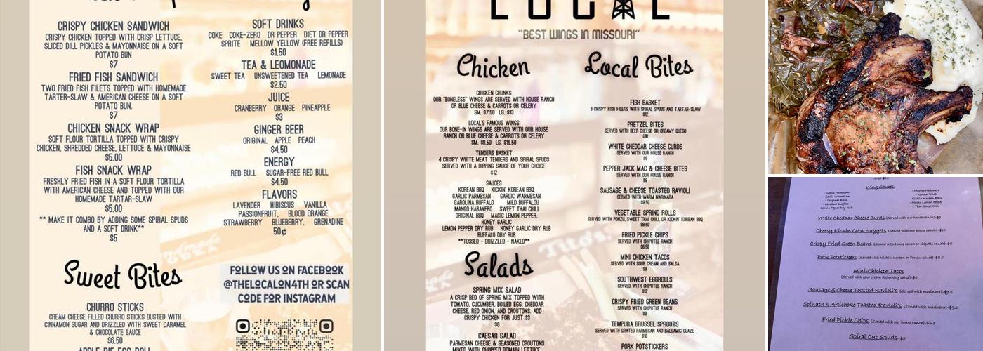 The Local on 4th Menu
