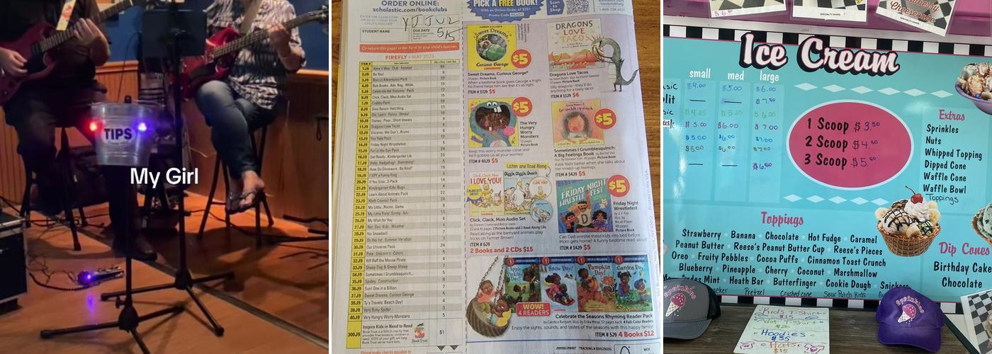 Sprinkles Ice Cream Shop Menu