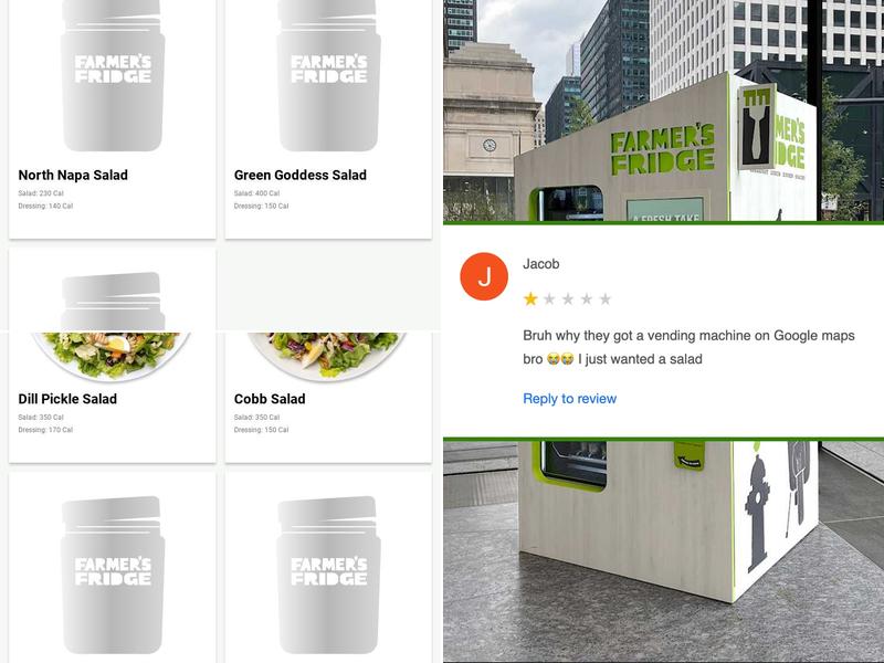 Farmer's Fridge Menu