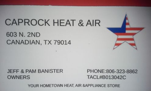 Caprock Heat & Air 603 N 2nd St, Canadian Texas 79014