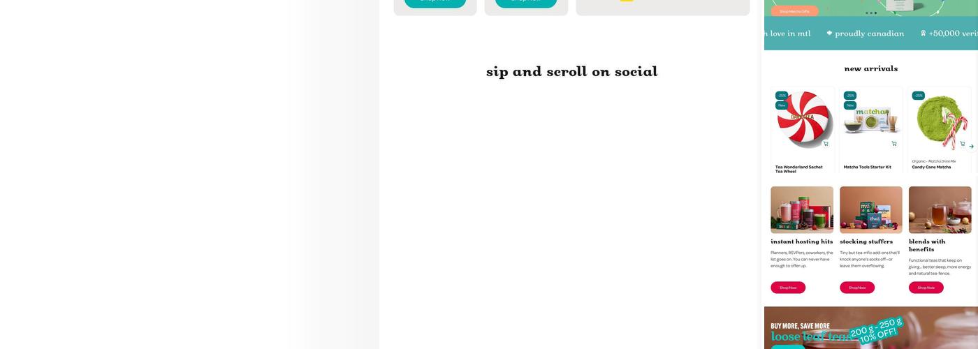 DAVIDsTEA - Champlain Place Menu