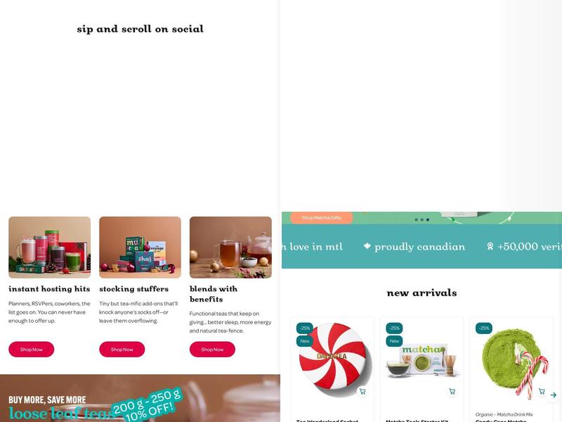 DAVIDsTEA - Champlain Place Menu
