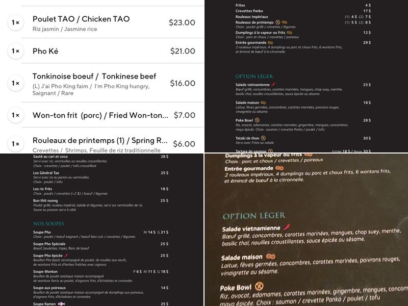 Pho & co Menu