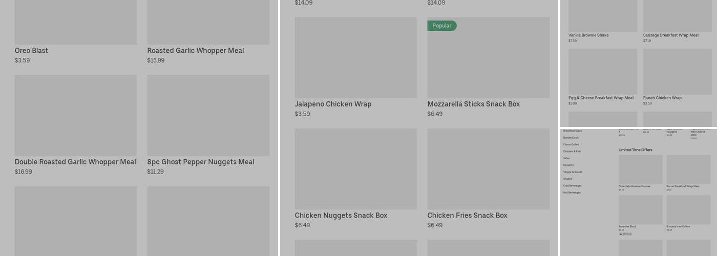 Burger King Menu