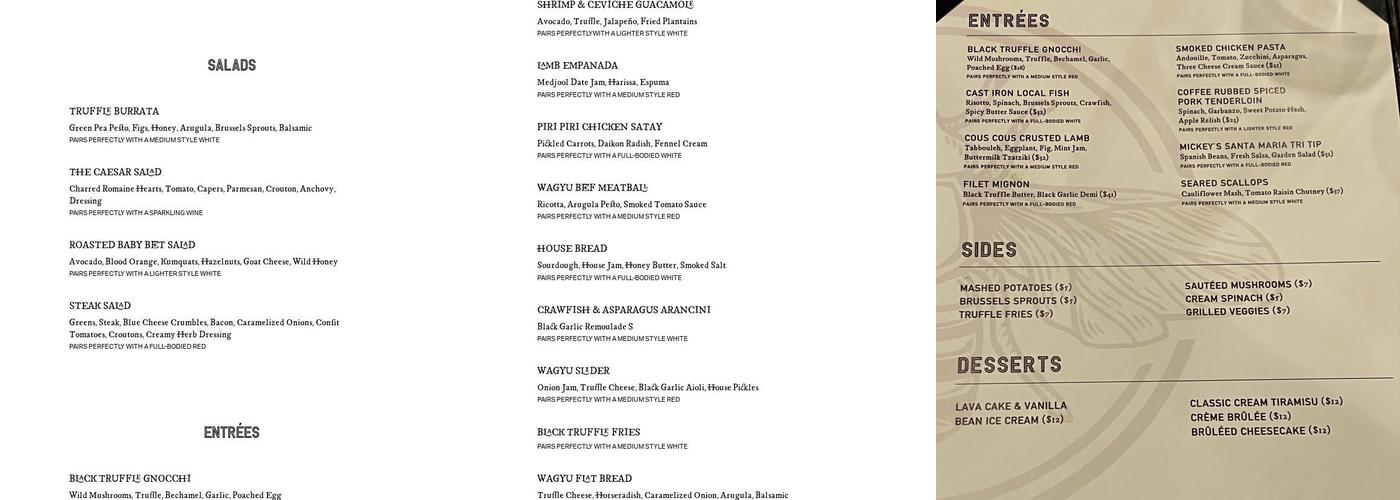 Library Wine & Provisions Menu