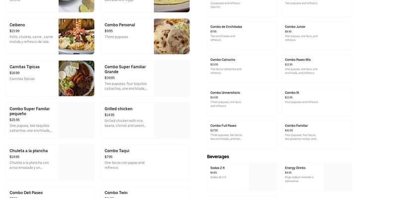 Gari Maria Restaurant. Menu