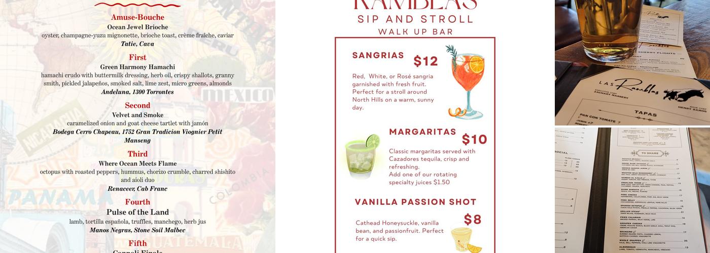 Las Ramblas Menu