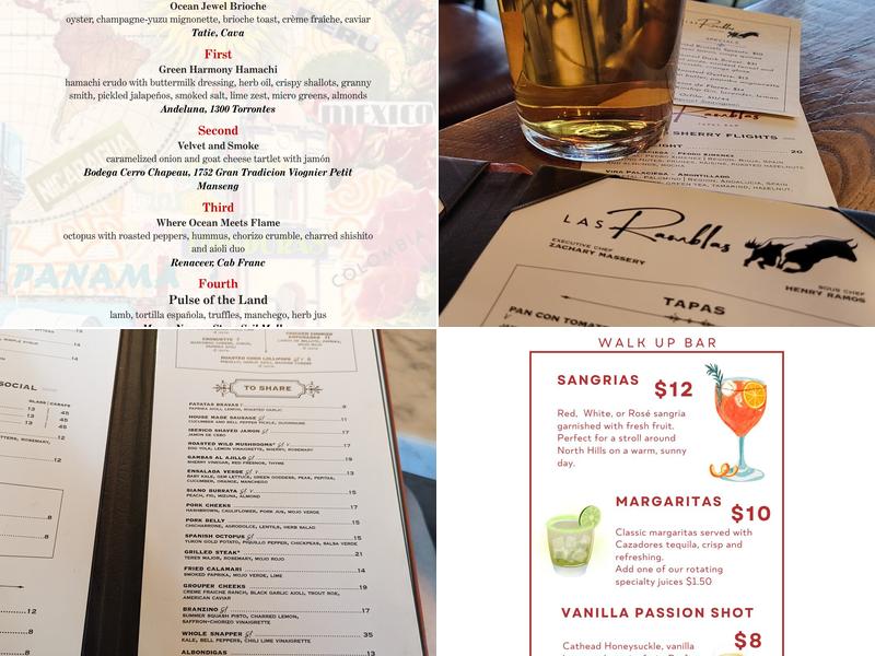 Las Ramblas Menu