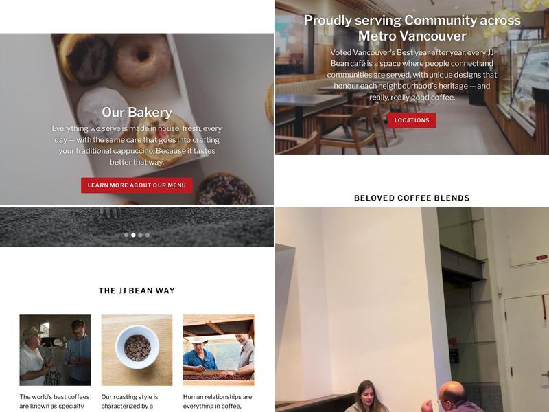 JJ Bean Coffee Roasters Menu