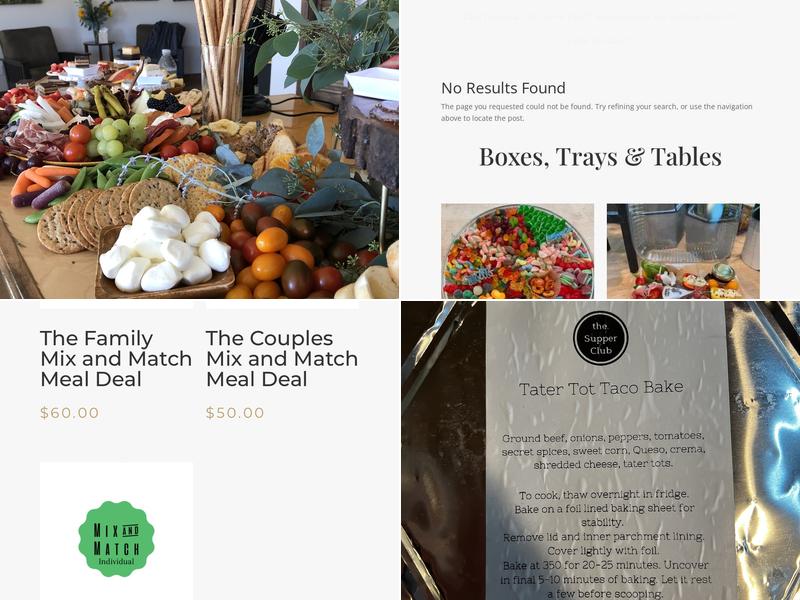 the. Supper Club Spokane Menu