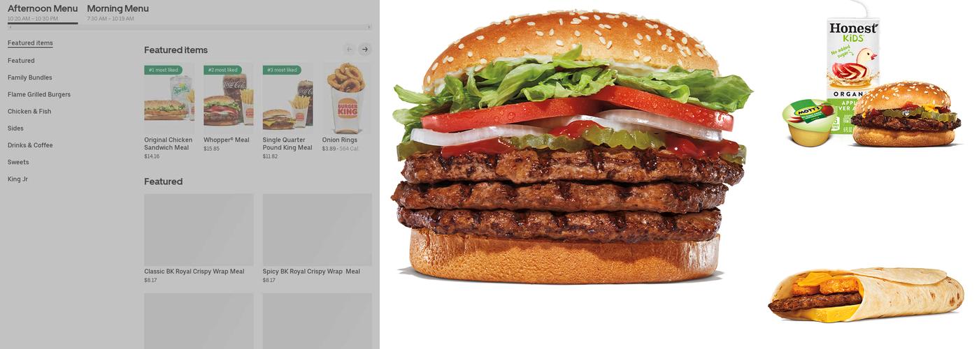 Burger King Menu