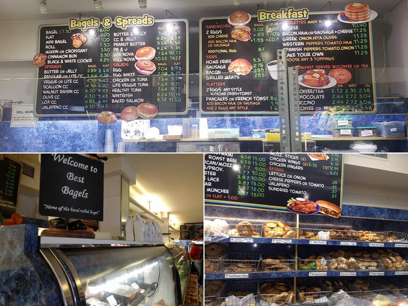 Best Bagels Menu
