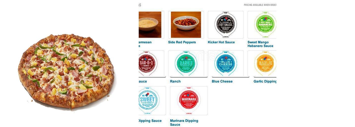 Domino's Pizza Menu