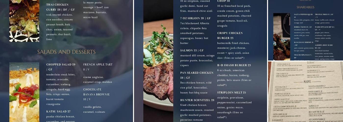 Brix + Barrel Menu