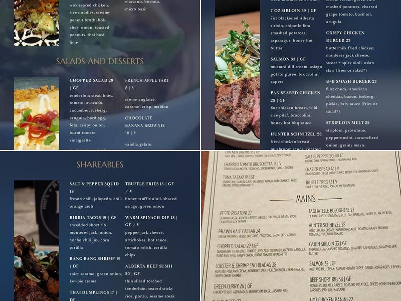 Brix + Barrel Menu