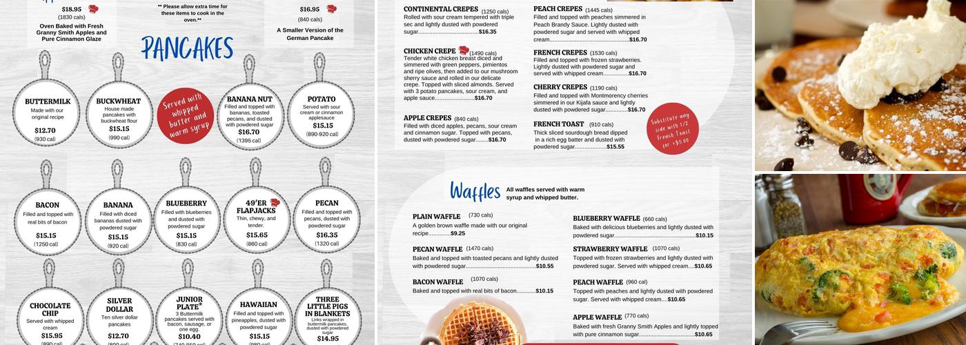 Original Pancake House Menu