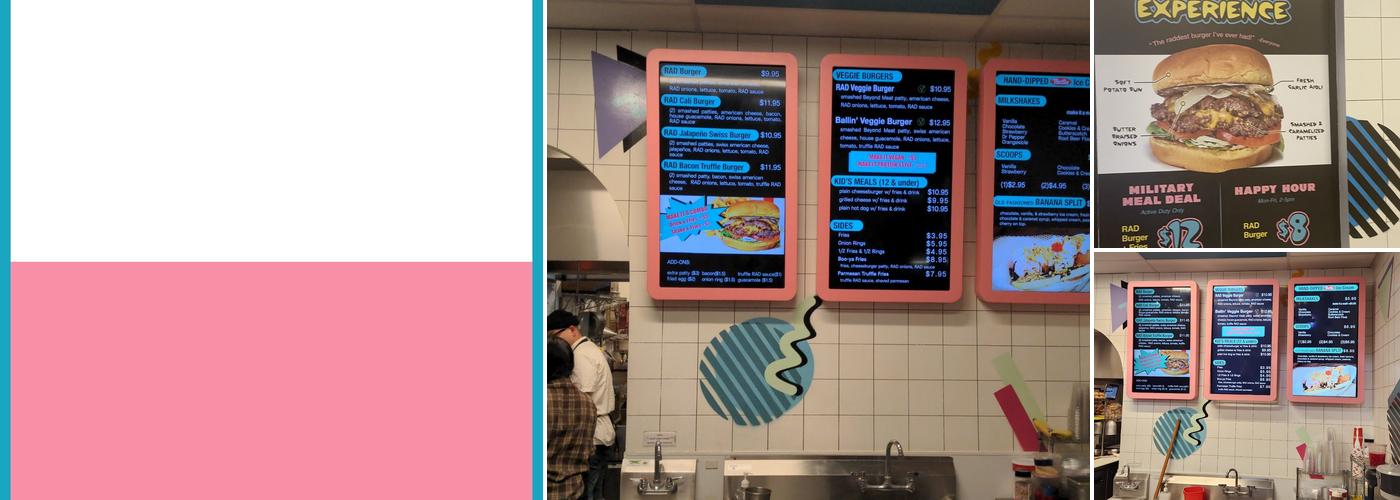 RAD Burger Menu