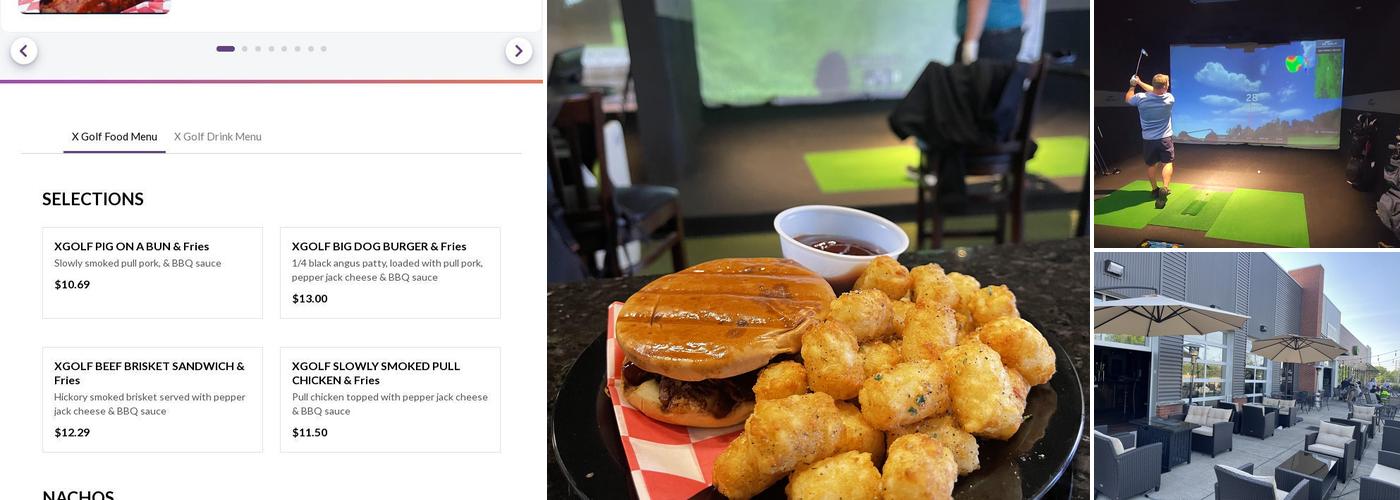 X-Golf Huntsville Menu