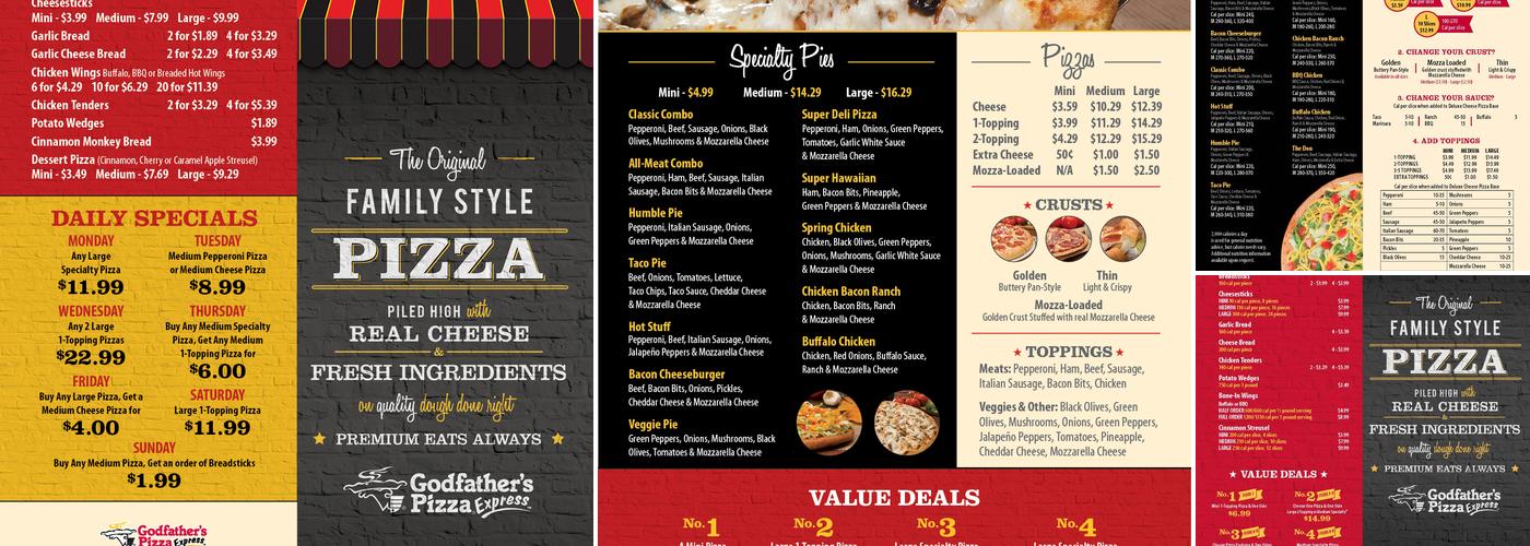 Godfather's Pizza Express Menu