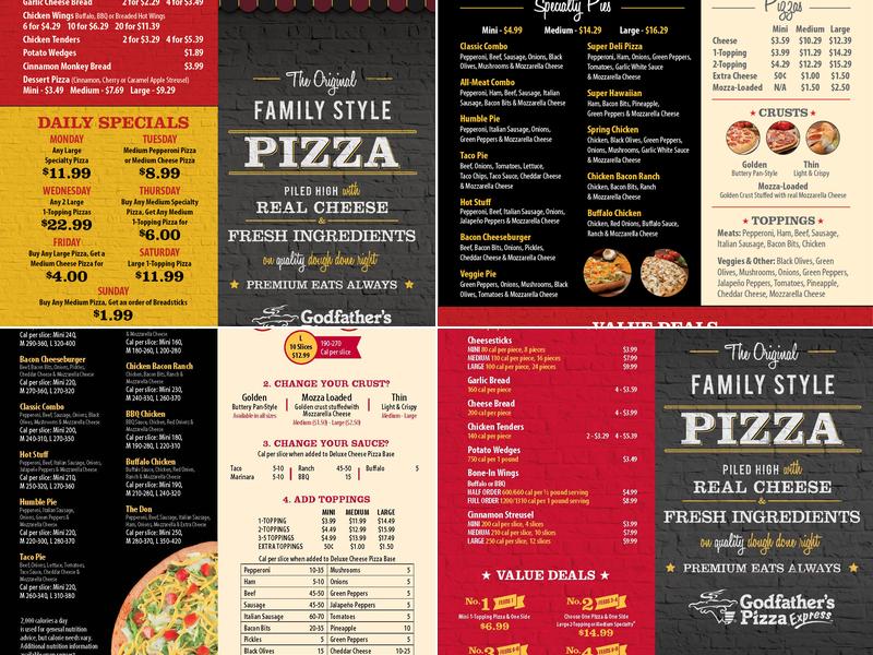 Godfather's Pizza Express Menu