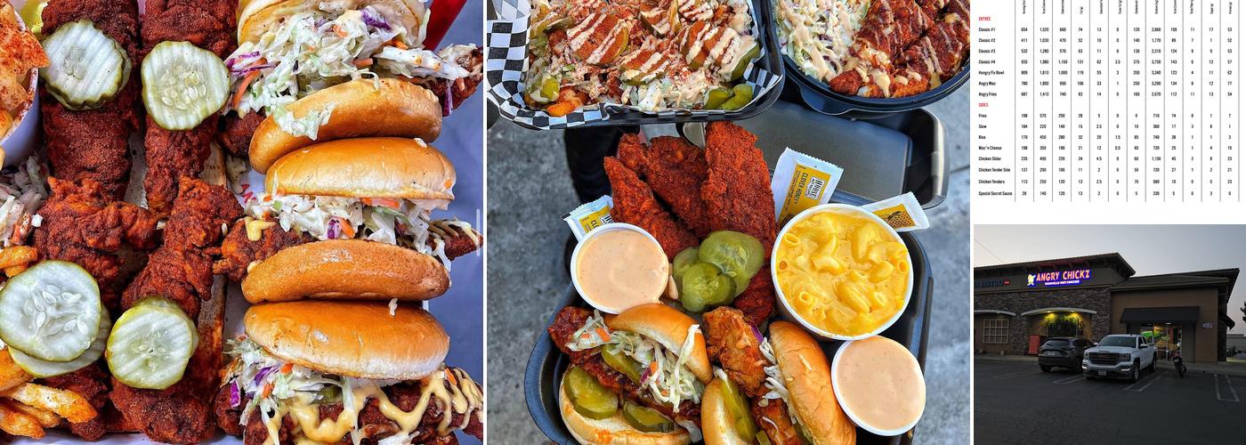 Angry Chickz - Brentwood Menu