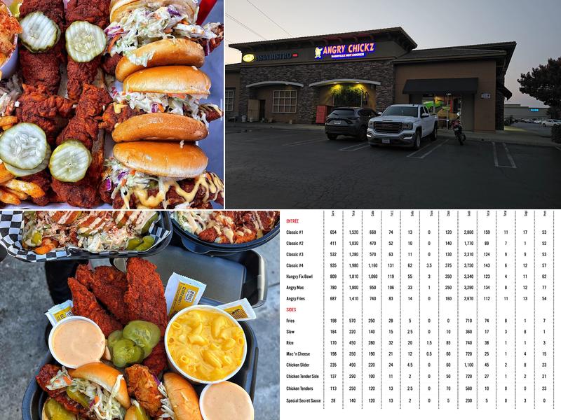Angry Chickz - Brentwood Menu